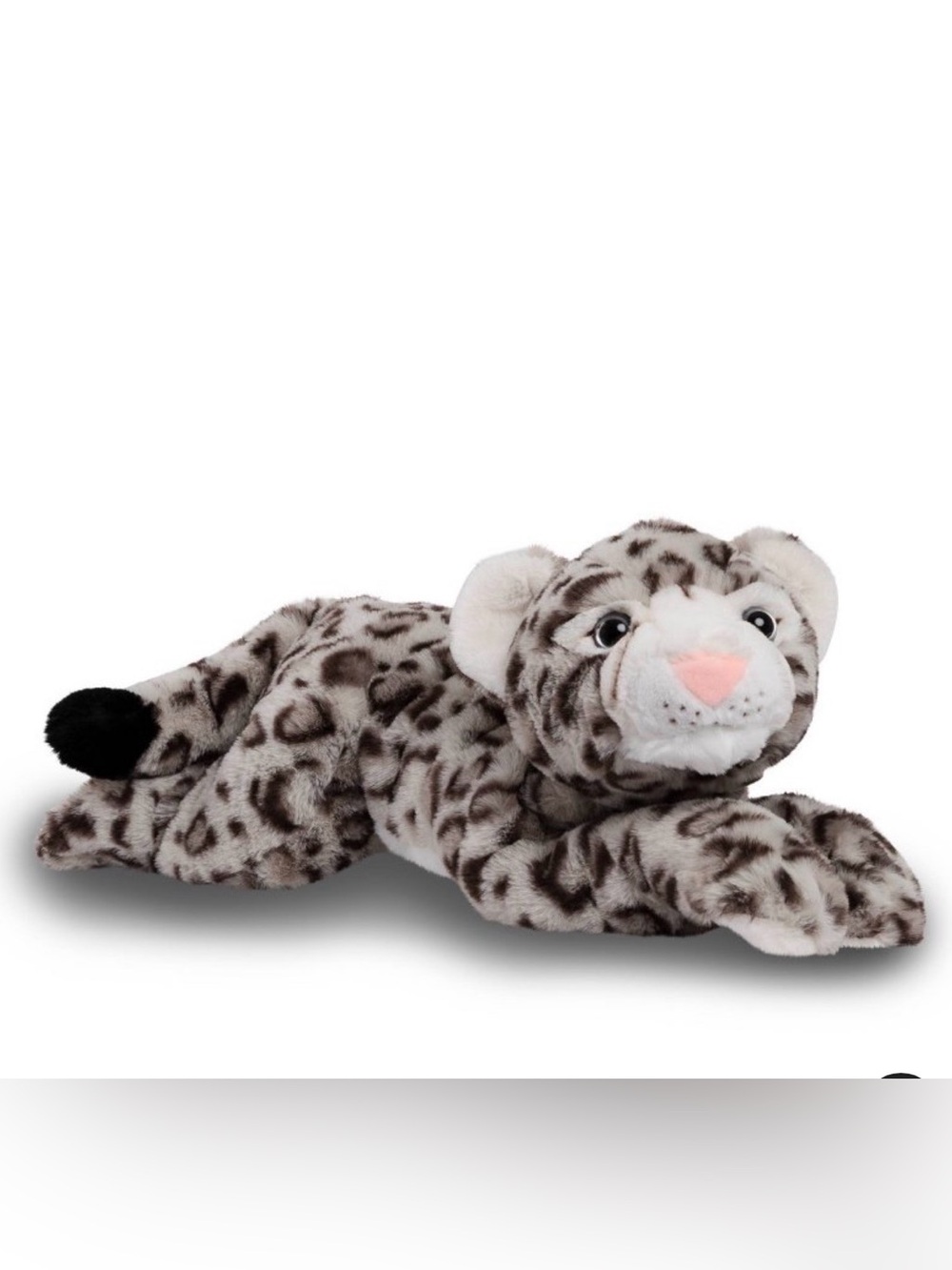 FAO Schwarz 22" Adopt-A-Pets Snow Leopard Stuffed Animal W/ Adoption Cert NWT
